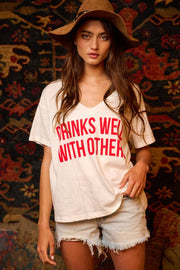 "Drinks Well With Others" Tee