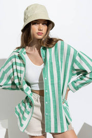 Kimberly Stripe Oversized Shirt