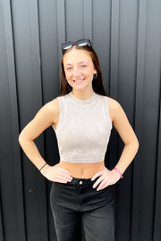 Claire Ribbed Crop Top