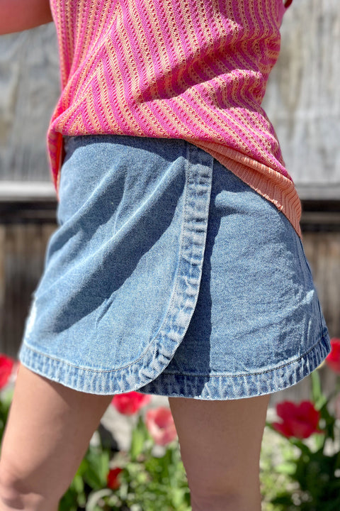 Kinsley Wrap Mini Skirt