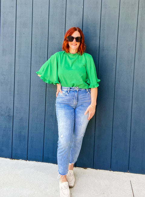 Gary Heartbreaker Bell Sleeve Blouse