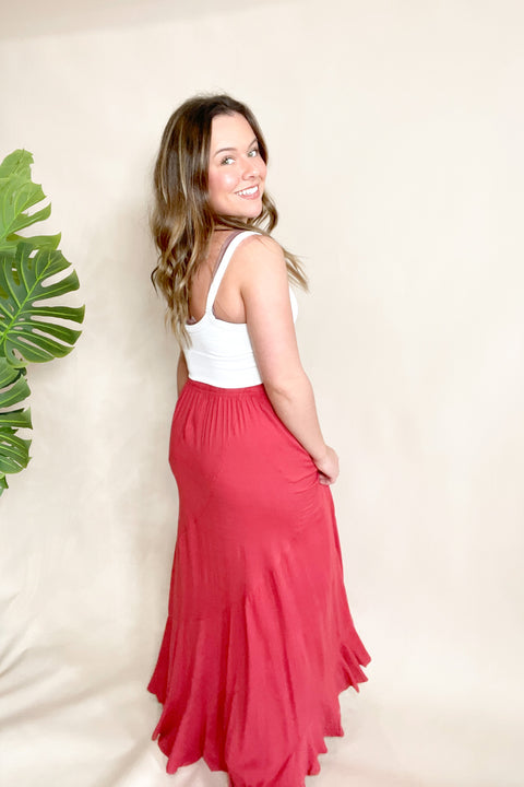 Poppy Linen Maxi Skirt