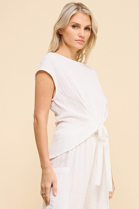 Quinn Tie Front Dolman