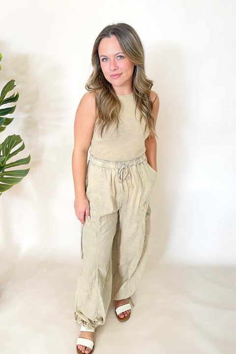 Becca Cargo Jumpsuit