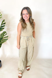 Becca Cargo Jumpsuit