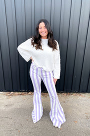 Maeve Striped Bell Bottoms