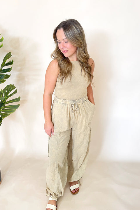 Becca Cargo Jumpsuit