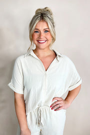 Sadie Short Sleeve Button Down