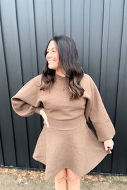 Brown Bear Sweater Dress