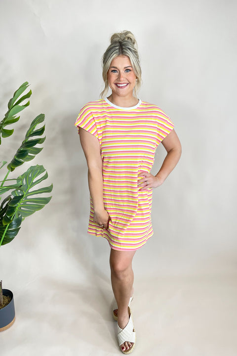 Tanya Striped T-Shirt Dress