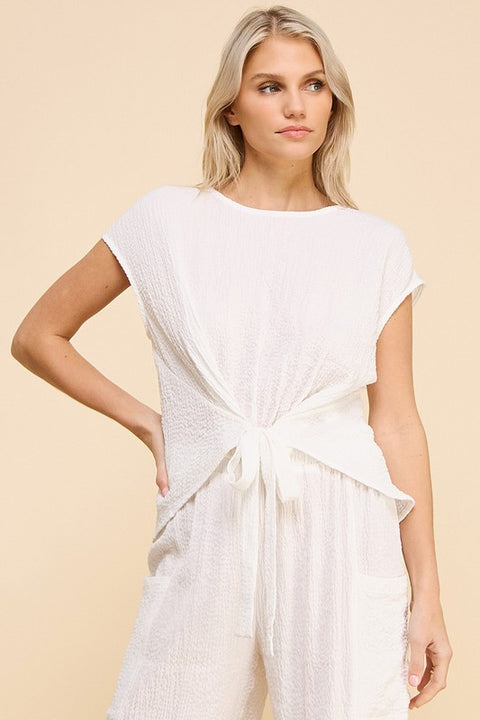 Quinn Tie Front Dolman