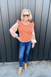 Julie Ruffle Sweater