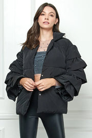 Laura Ruffle Puffer Jacket