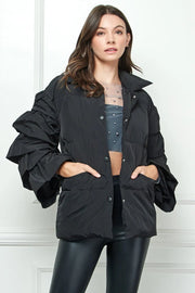 Laura Ruffle Puffer Jacket