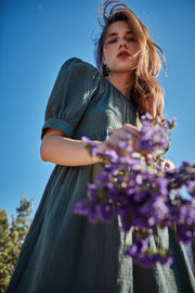 Neo Puff Sleeve Mini Dress