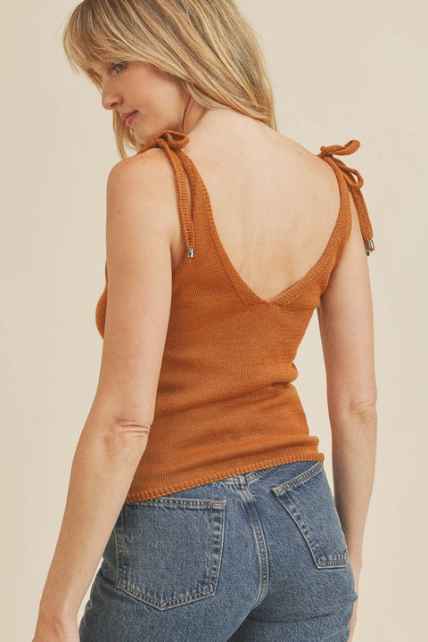 Eliana Shoulder Tie Tank