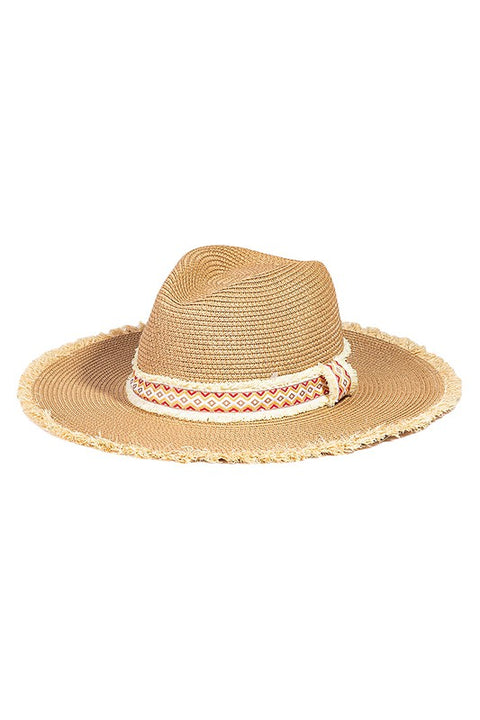Straw Fringe Panama Hat