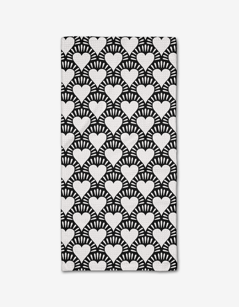 Geometry - Heartthrob Onyx Bar Towel