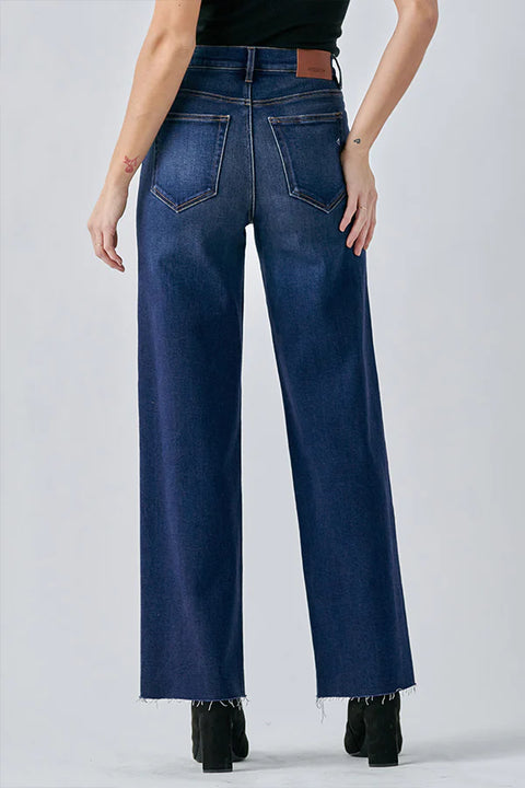 Logan Dark Wash Clean Stretch Dad Jean