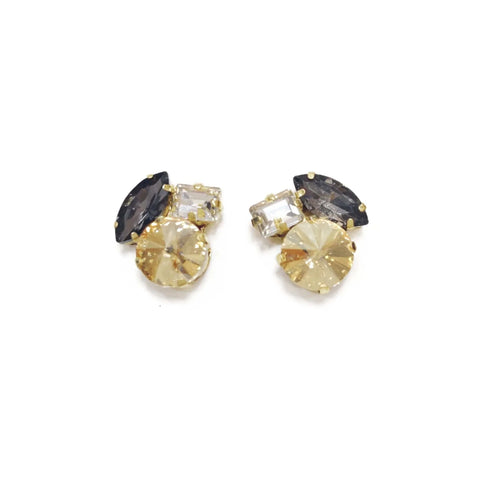 Crystal Cluster Post Earring