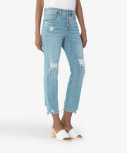 Rachael High Rise Fab Ab Mom Jean (Zany Wash)