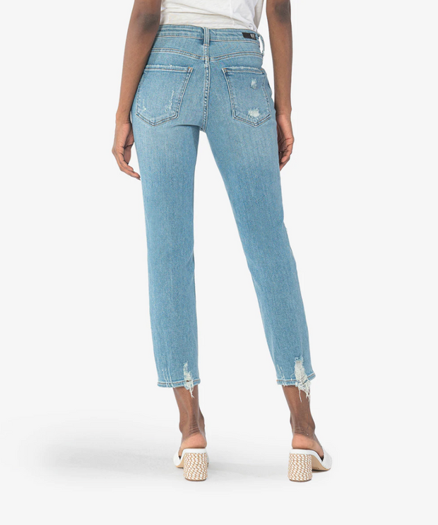 Rachael High Rise Fab Ab Mom Jean (Zany Wash)