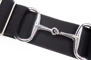 Silver Snaffle Elastic Belt (Youth-Adult XL)2"