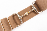 Gold Snaffle Elastic Belt (Youth-Adult 2XL)1.5"