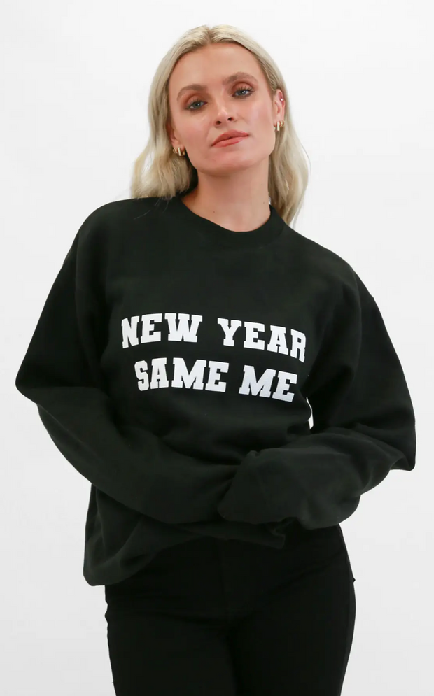 New Year, Same Me Oversized Sweatshirt