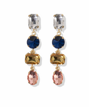 4 Tier Crystal Earrings
