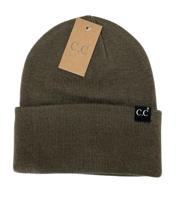 Unisex Wide Cuff C.C Beanie