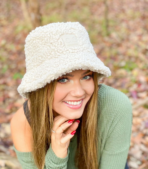 Sherpa Bucket Hat with Rubber Patch