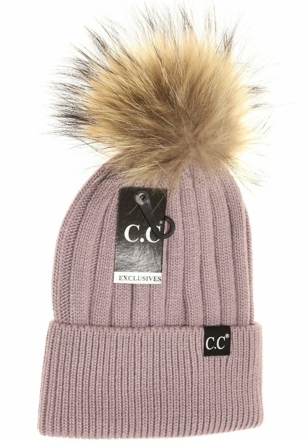 CC Exclusive - Black Label Special Edition Solid Ribbed Knit Beanie