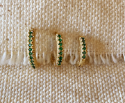 Emerald Hoop Trio