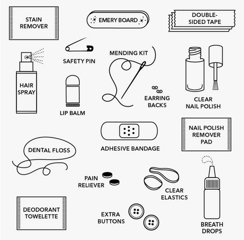 Velvet Scarf Minimergency Kit