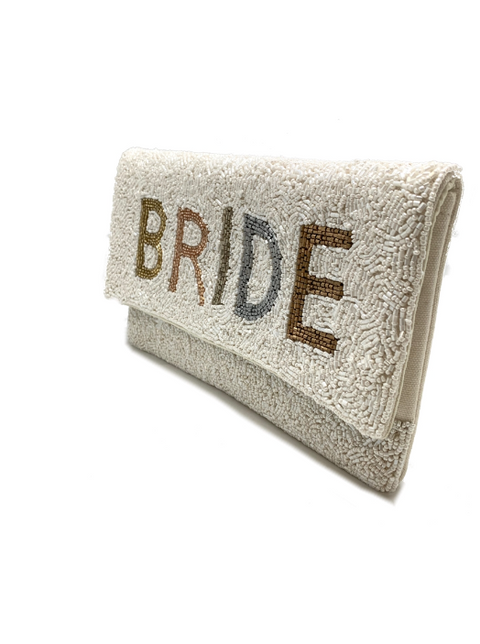 BRIDE Mini Beaded Clutch Bag