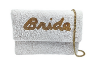Mini Bride Beaded Clutch Bag