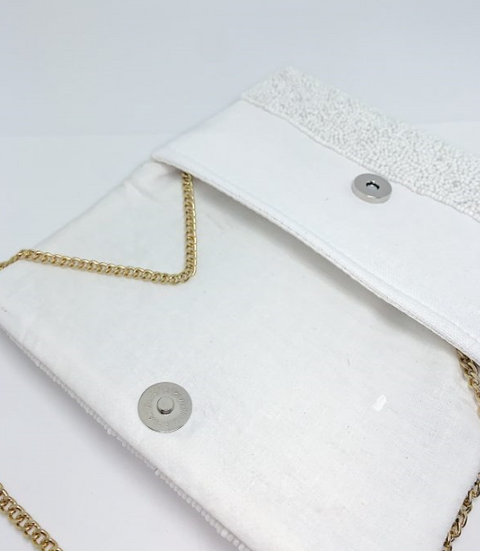 Mini Bride Beaded Clutch Bag