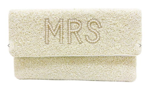 MRS. Beaded Clutch