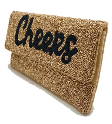 Cheers Beaded Clutch