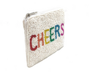 CHEERS Beaded Coin Purse
