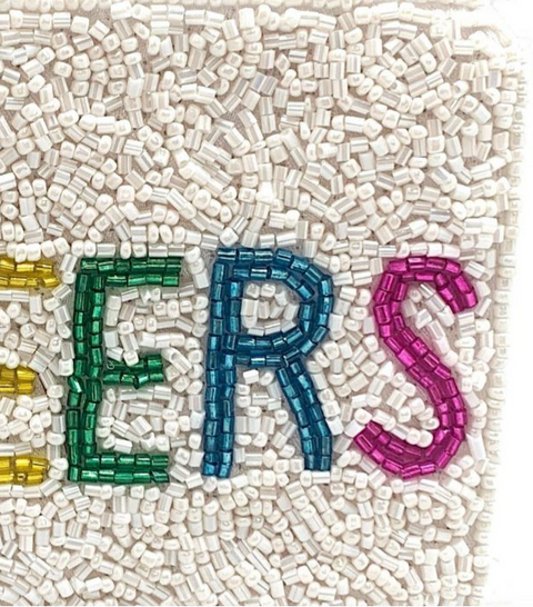 CHEERS Beaded Coin Purse
