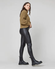 SPANX Faux Leather Moto Leggings