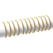 Bead Stretch Bracelets: Gold 4mm