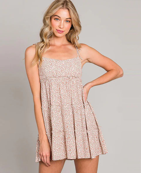 Chrissy Tiered Floral Mini Dress