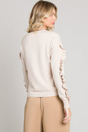 Maeve Pullover with Ruffles