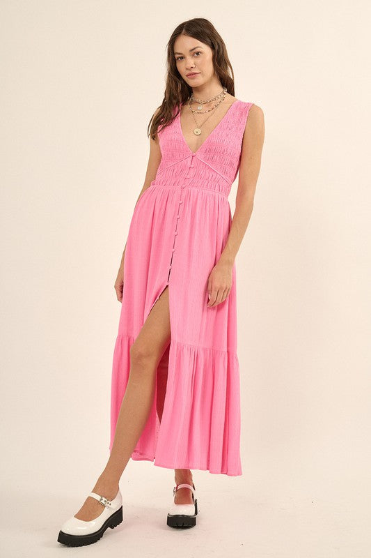 Charli Smocked Bodice Midi