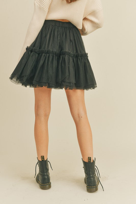 Jaylani Tulle Mini Skirt
