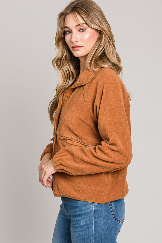 Oliver Fleece Button Down Jacket