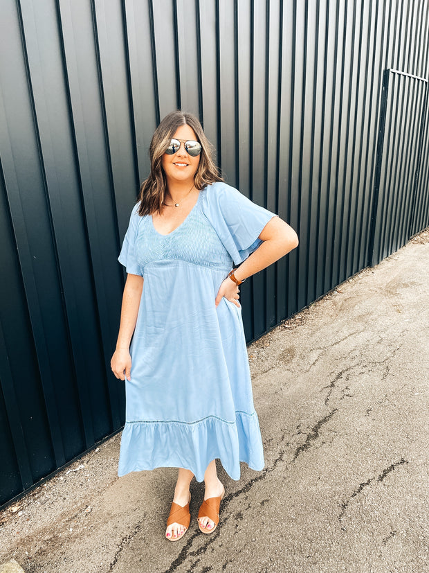 Gabi Smocked Midi Dress